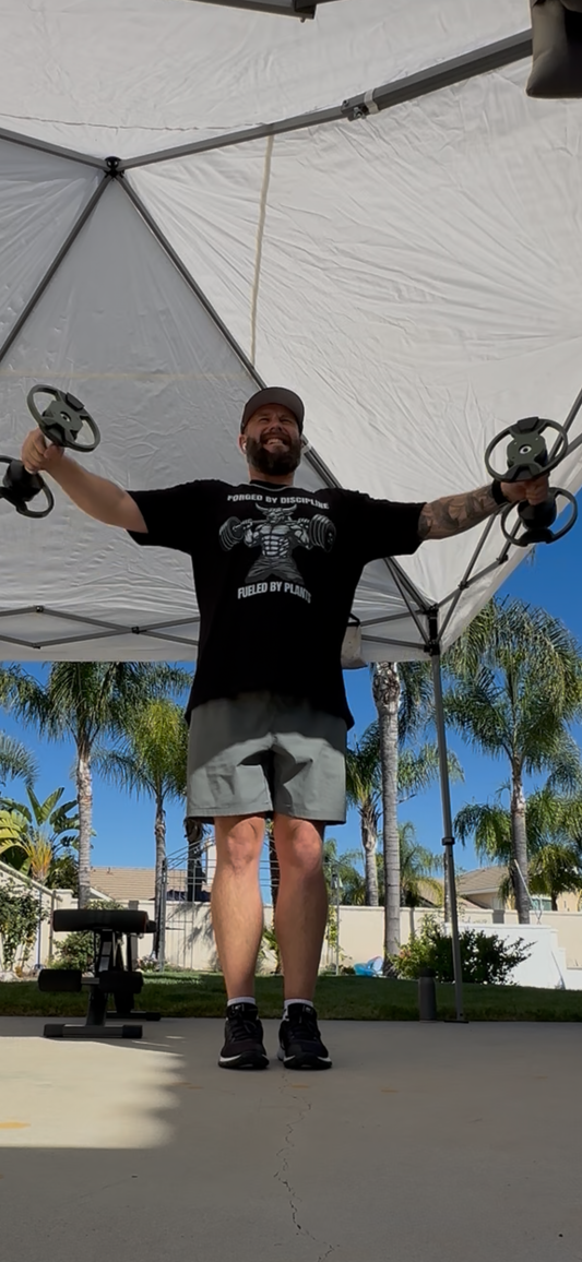 FORGED BY DISCIPLINE | FUELED BY PLANTS - Organic Performance Tee