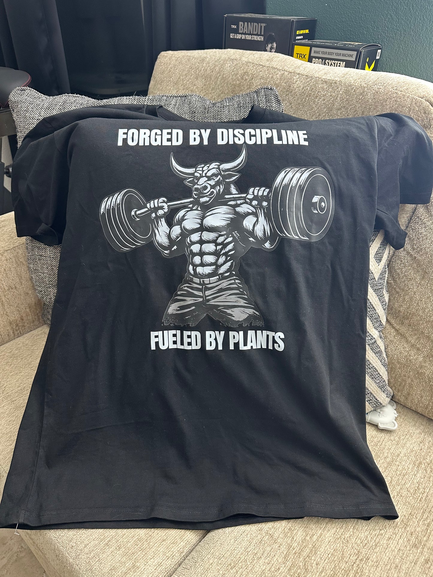 Tee - FORGED BY DISCIPLINE | FUELED BY PLANTS - Organic Performance